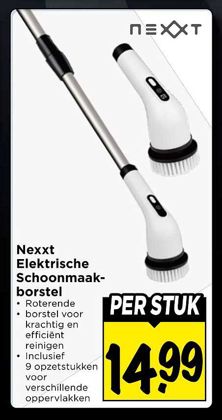 Nexxt Elektrische Schoonmaakborstel