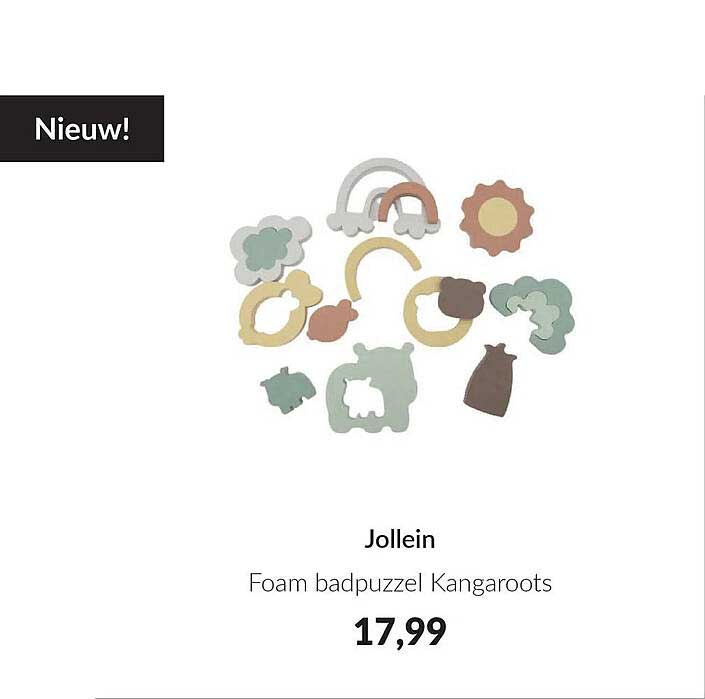 Nieuw! Jollein Foam badpuzzel Kangaroots