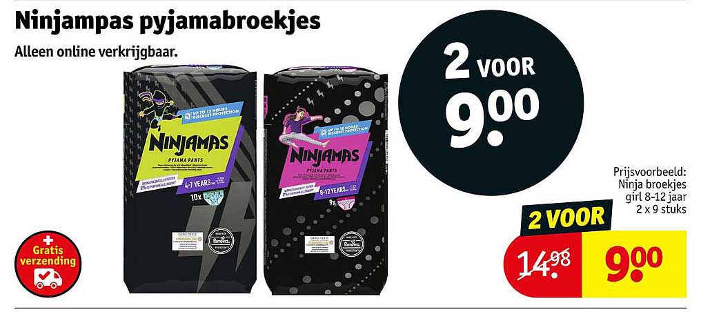 Ninjamas pyjamabroekjes