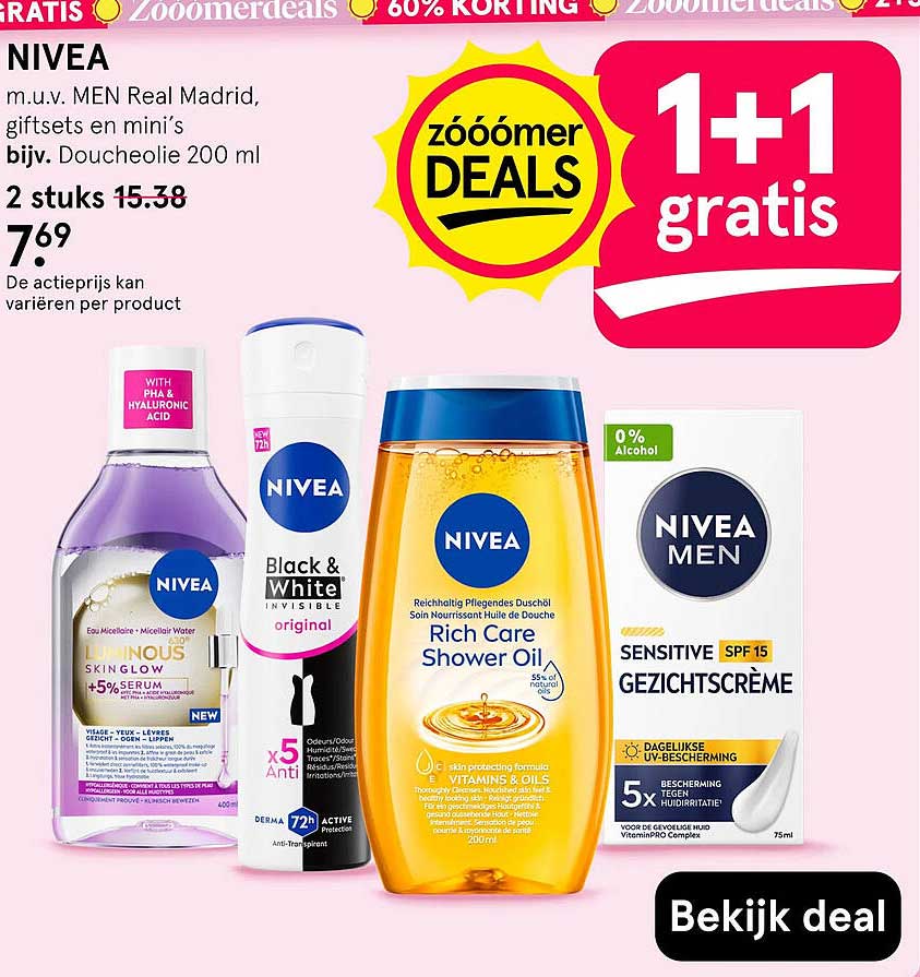 NIVEA 1+1 gratis