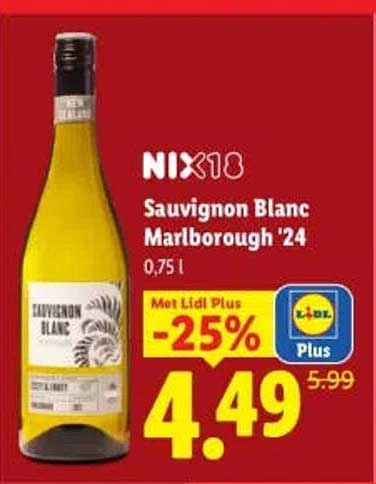 NIX18 Sauvignon Blanc Marlborough '24