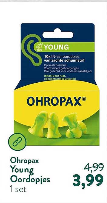 Ohropax Young Oordopjes 1 set
