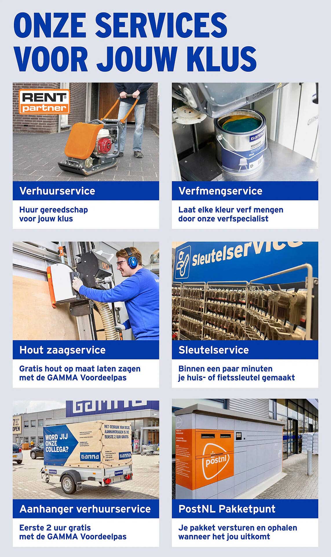 ONZE SERVICES VOOR JOUW KLUS