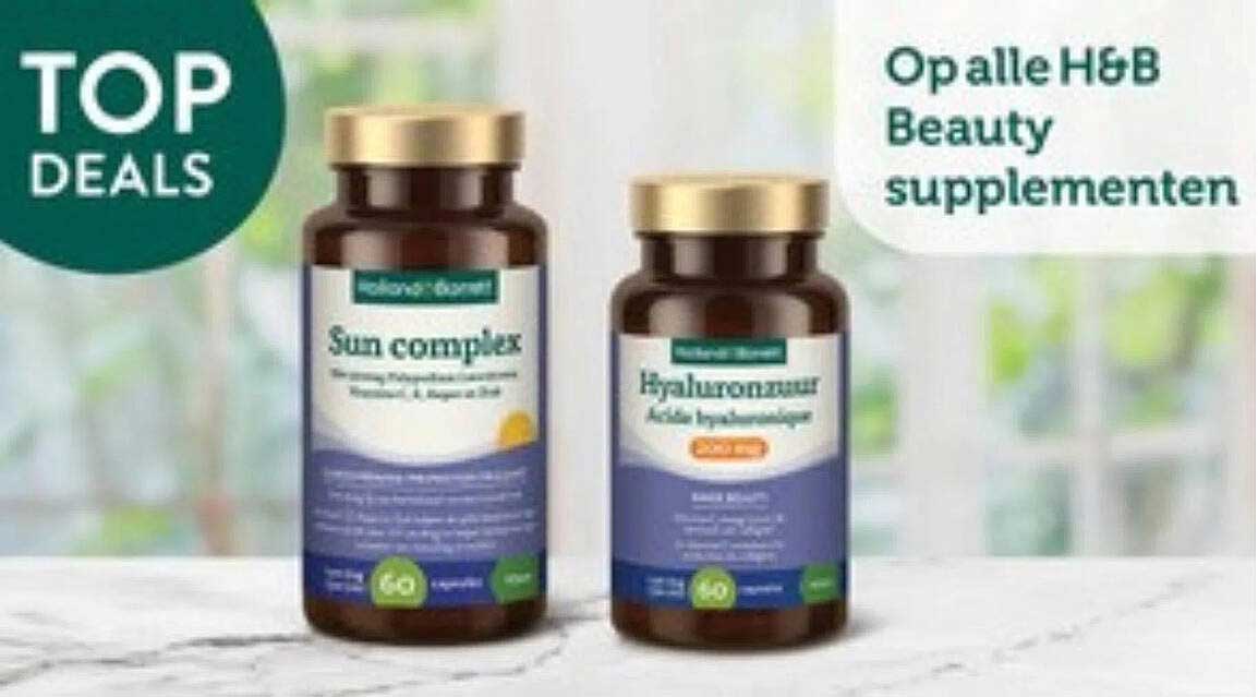 Op alle H&B Beauty supplementen