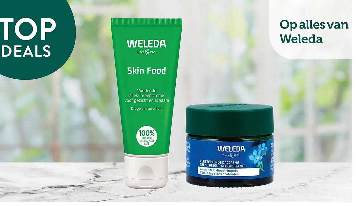 Op alles van Weleda