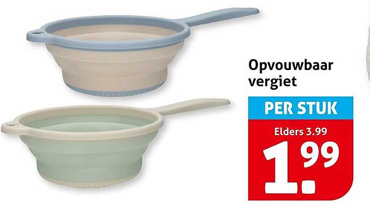 Opvouwbaar vergiet