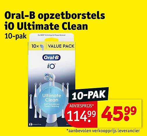 Oral-B opzetborstels iO Ultimate Clean 10-pak