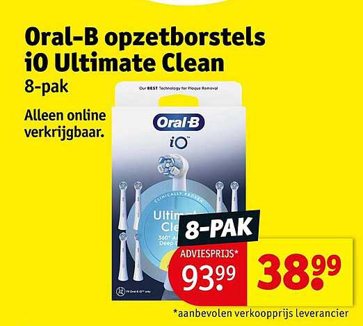 Oral-B opzetborstels iO Ultimate Clean 8-pak