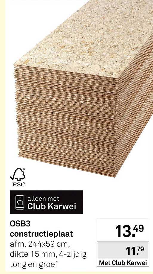 OSB3 constructieplaat