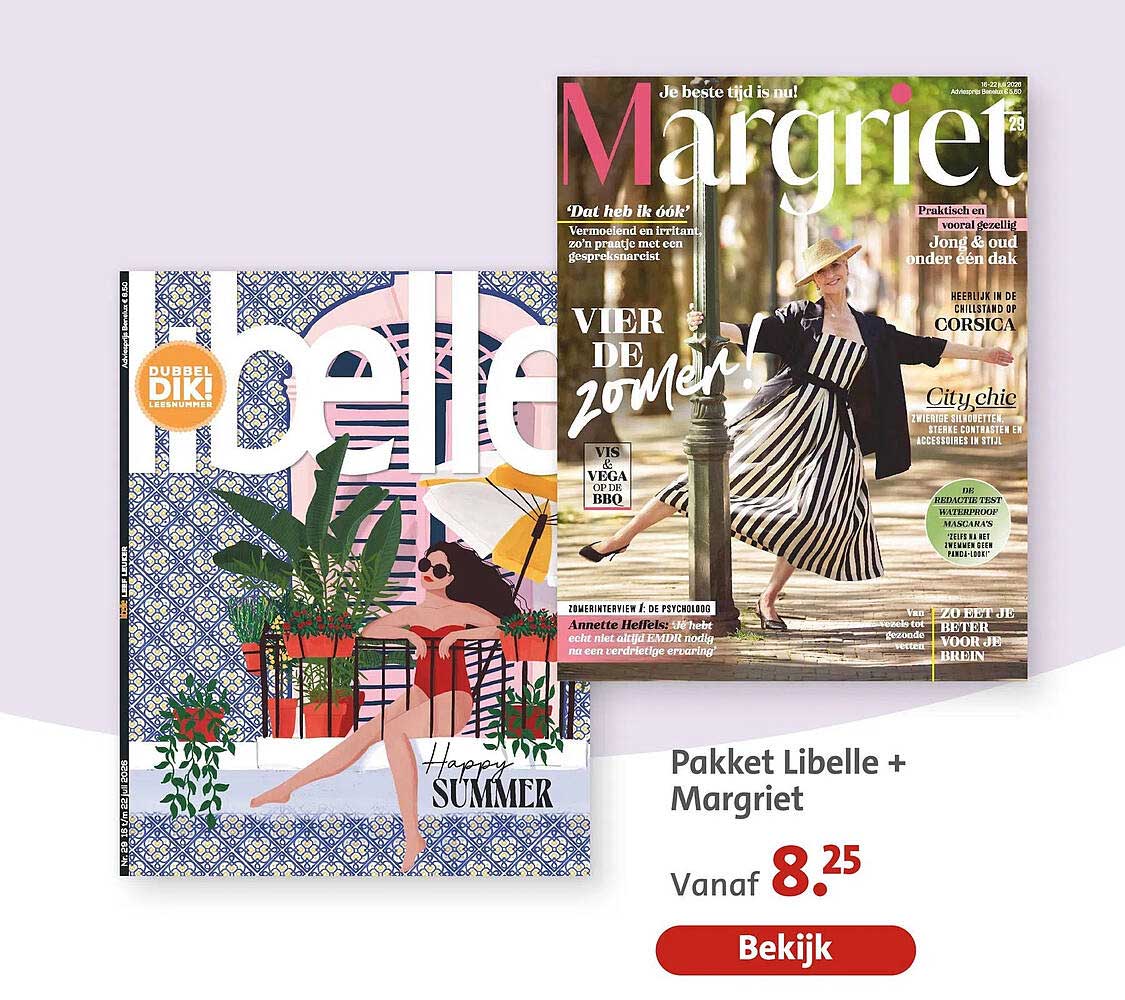 Pakket Libelle + Margriet