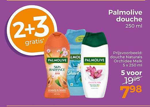 Palmolive douche 250 ml 2+3 gratis