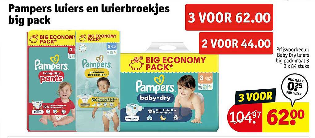 Pampers luiers en luierbroekjes big pack