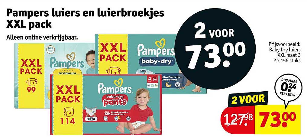 Pampers luiers en luierbroekjes XXL pack