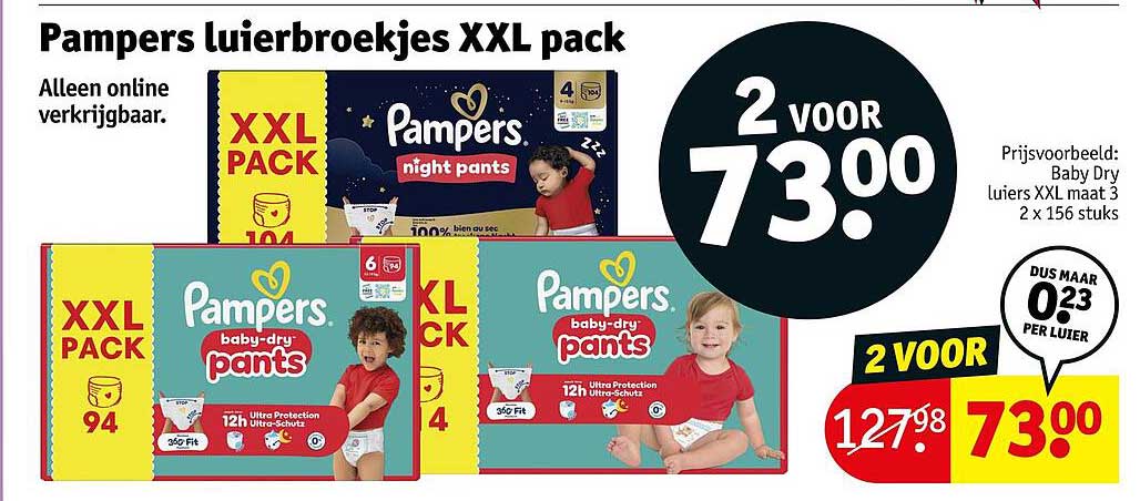 Pampers luiertjes XXL pack
