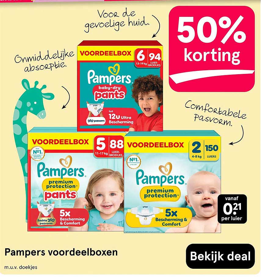 Pampers voordeelboxen