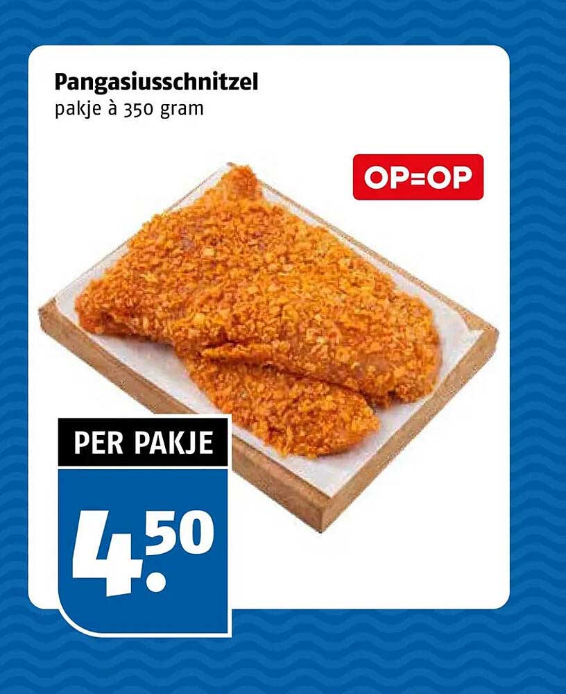 Pangasiusschnitzel pakje à 350 gram OP=OP