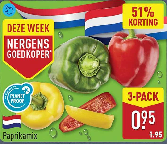 Paprikamix 3-PACK 51% KORTING