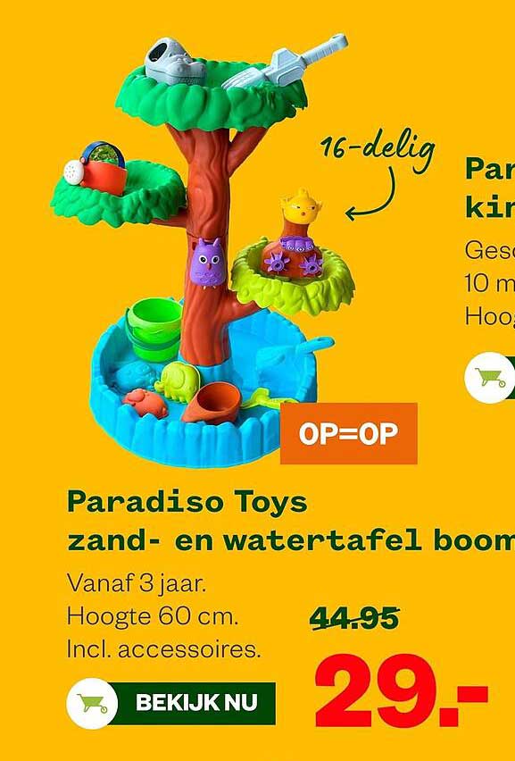 Paradiso Toys zand- en watertafel boom