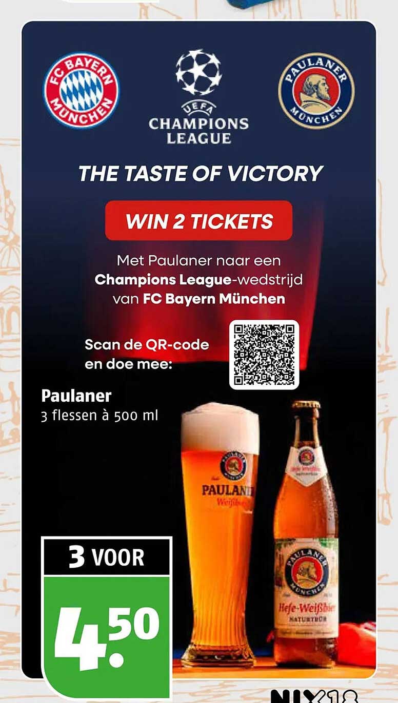 Paulaner 3 flessen à 500 ml