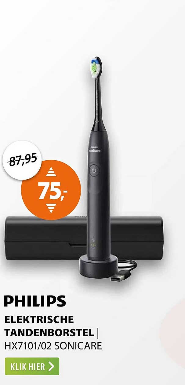 PHILIPS ELEKTRISCHE TANDENBORSTEL | HX7101/02 SONICARE