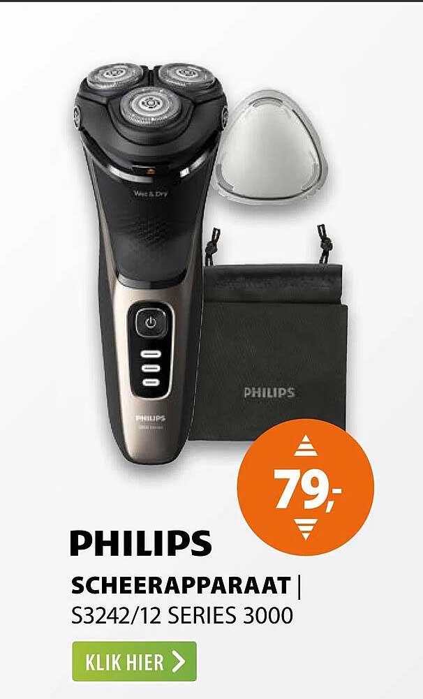PHILIPS SCHEERAPPARAAT | S3242/12 SERIES 3000