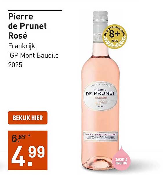 Pierre de Prunet Rosé Frankrijk, IGP Mont Baudile 2025