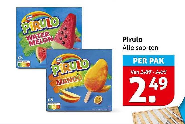 Pirulo Alle soorten PER PAK