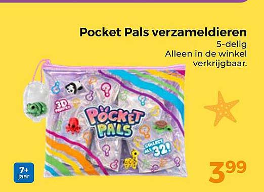 Pocket Pals verzamel dieren