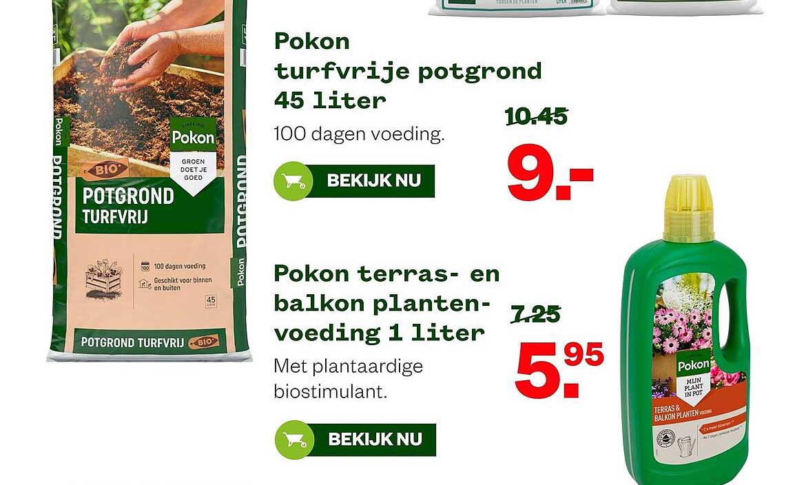 Pokon turfvrije potgrond 45 liter