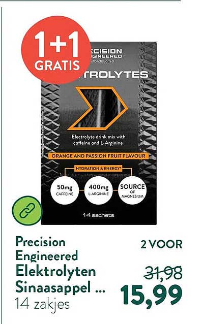 Precision Engineered Elektrolyten Sinaasappel ... 1+1 GRATIS
