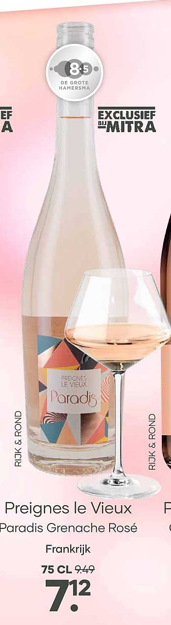Preignes le Vieux Paradis Grenache Rosé