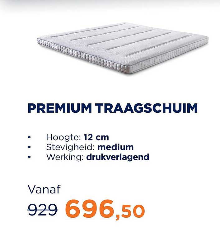 Premium traagschuim