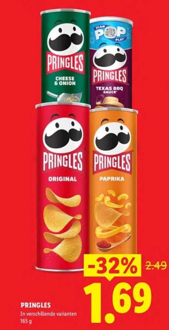PRINGLES In verschillende varianten 165 g -32%