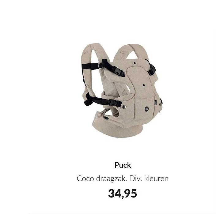 Puck Coco draagzak. Div. kleuren