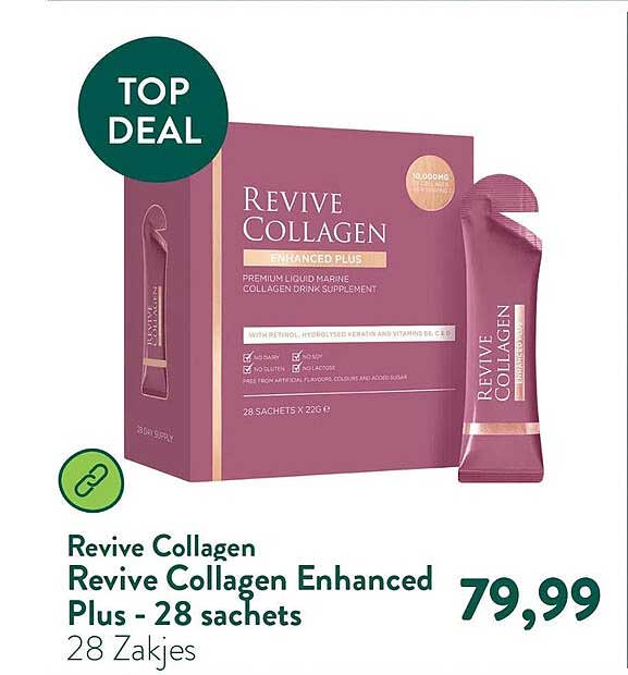 Revive Collagen Revive Collagen Enhanced Plus - 28 sachets 28 Zakjes