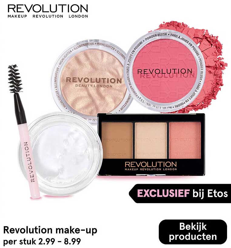 Revolution make-up per stuk