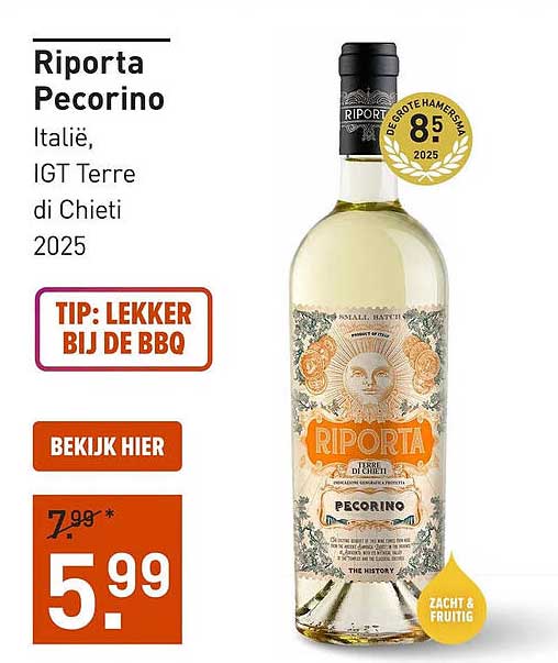 Riporta Pecorino Italië, IGT Terre di Chieti 2025