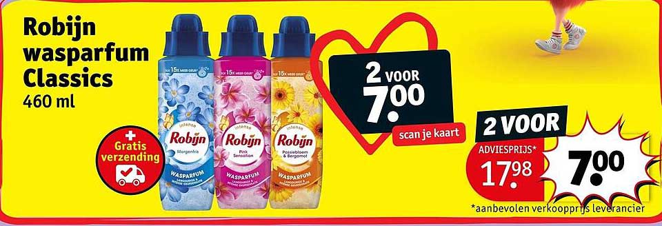 Robijn wasparfum Classics 460 ml 2 voor 7.00