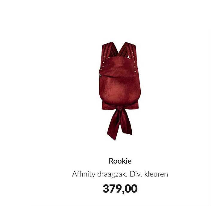 Rookie Affinity draagzak. Div. kleuren