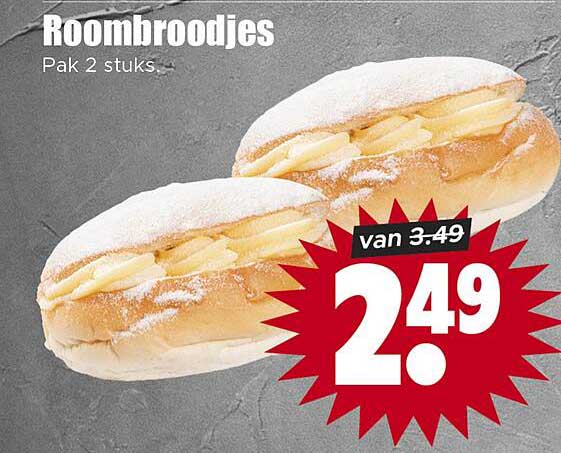 Roombroodjes Pak 2 stuks