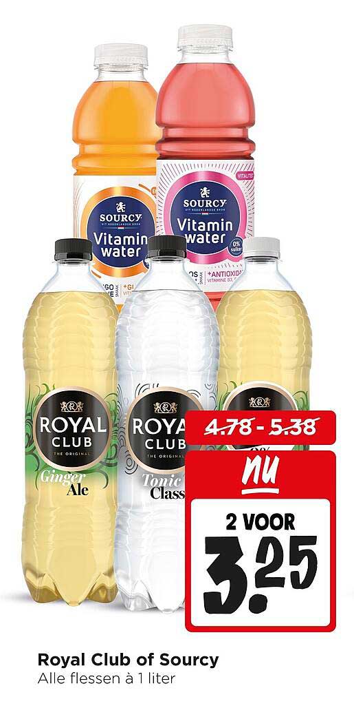 Royal Club of Sourcy - Alle flessen à 1 liter