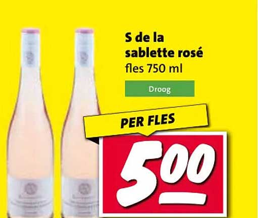 s de la sablette rosé fles 750 ml
