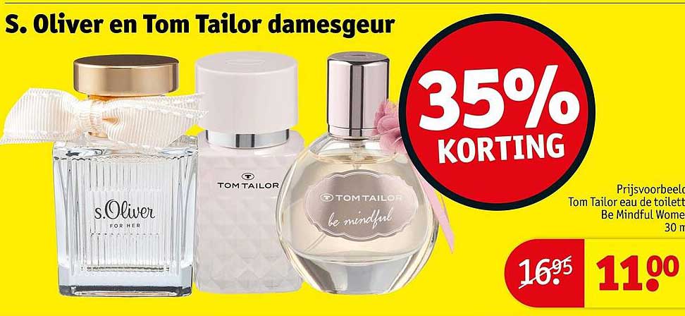 S. Oliver en Tom Tailor damesgeur 35% KORTING