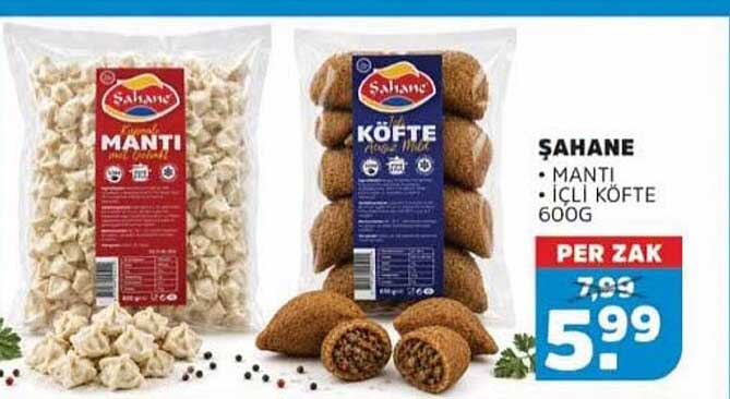 ŞAHANE • MANTI • IÇLI KÖFTE 600G PER ZAK