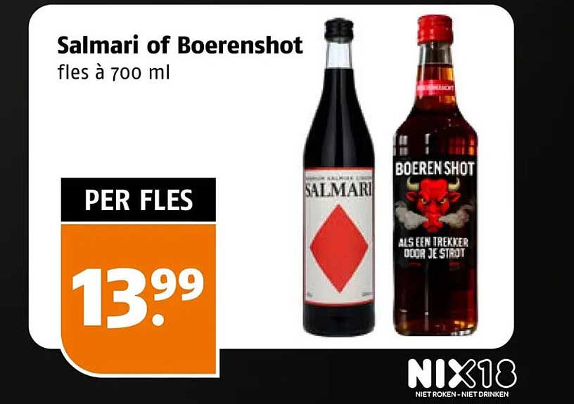 Salmari of Boerenshot fles à 700 ml