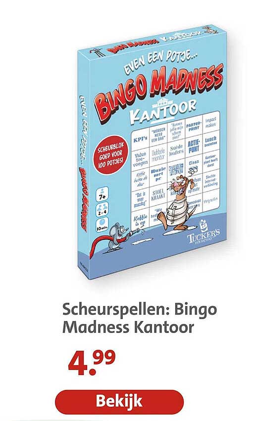 Scheurspellen: Bingo Madness Kantoor