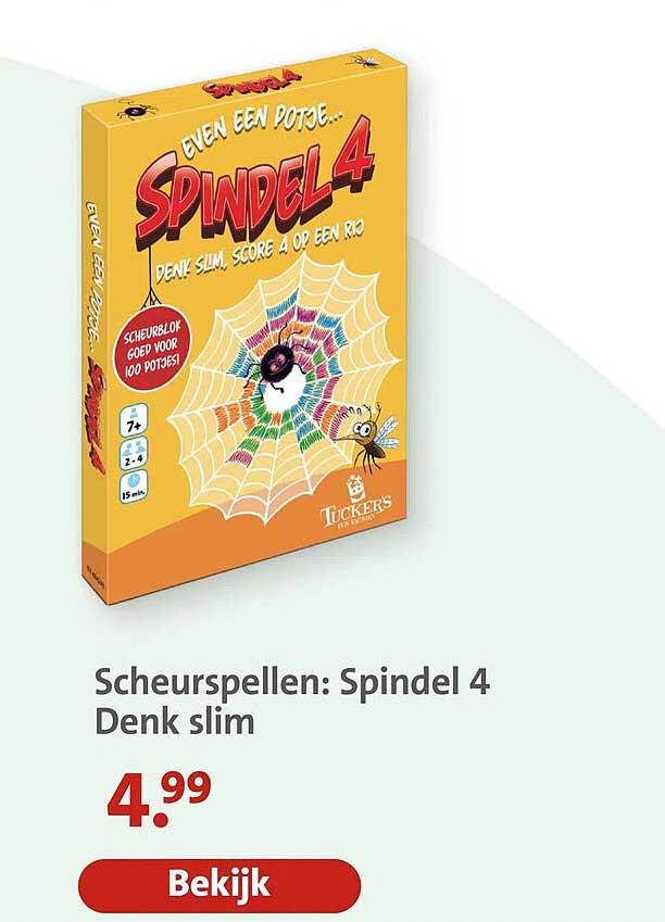 Scheurspellen: Spindel 4 Denk slim