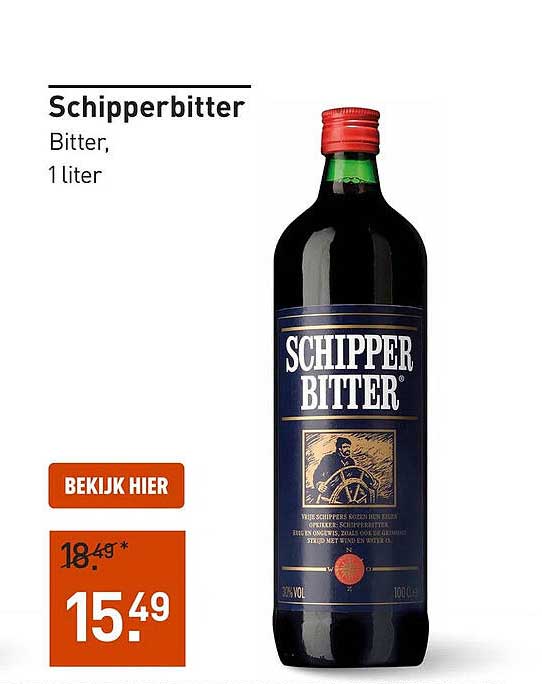 Schipperbitter Bitter, 1 liter