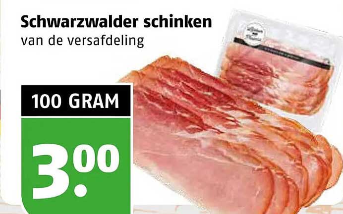 Schwarzwalder schinken van de vleesafdeling