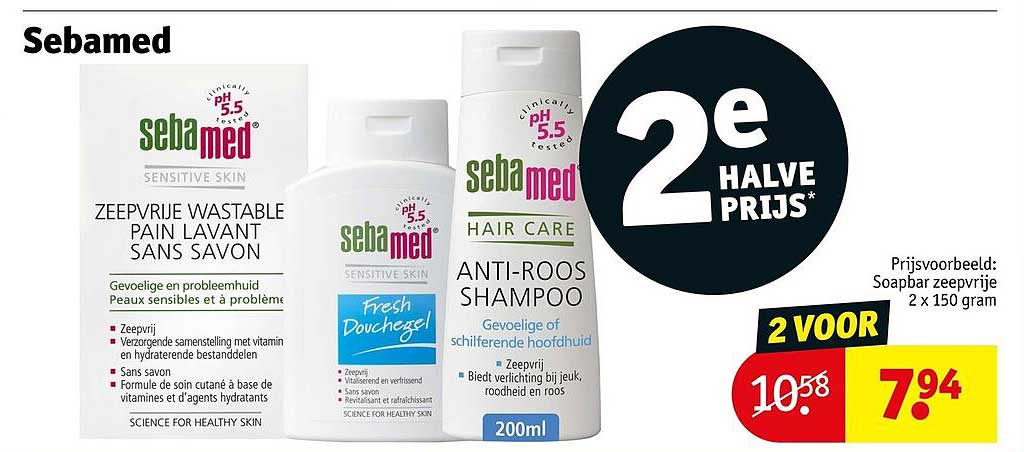Sebamed 2e halve prijs